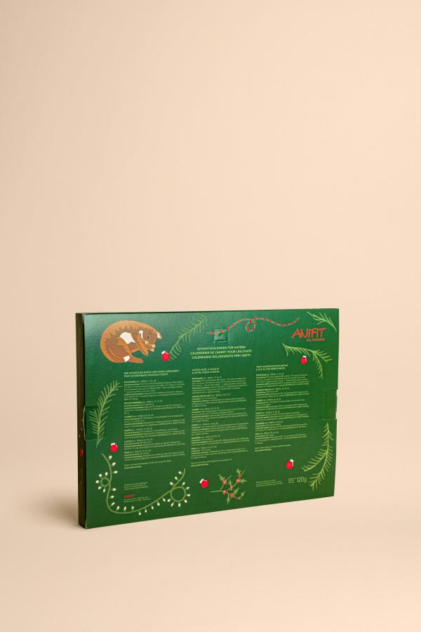 Verso calendrier de l'Avent pour chats